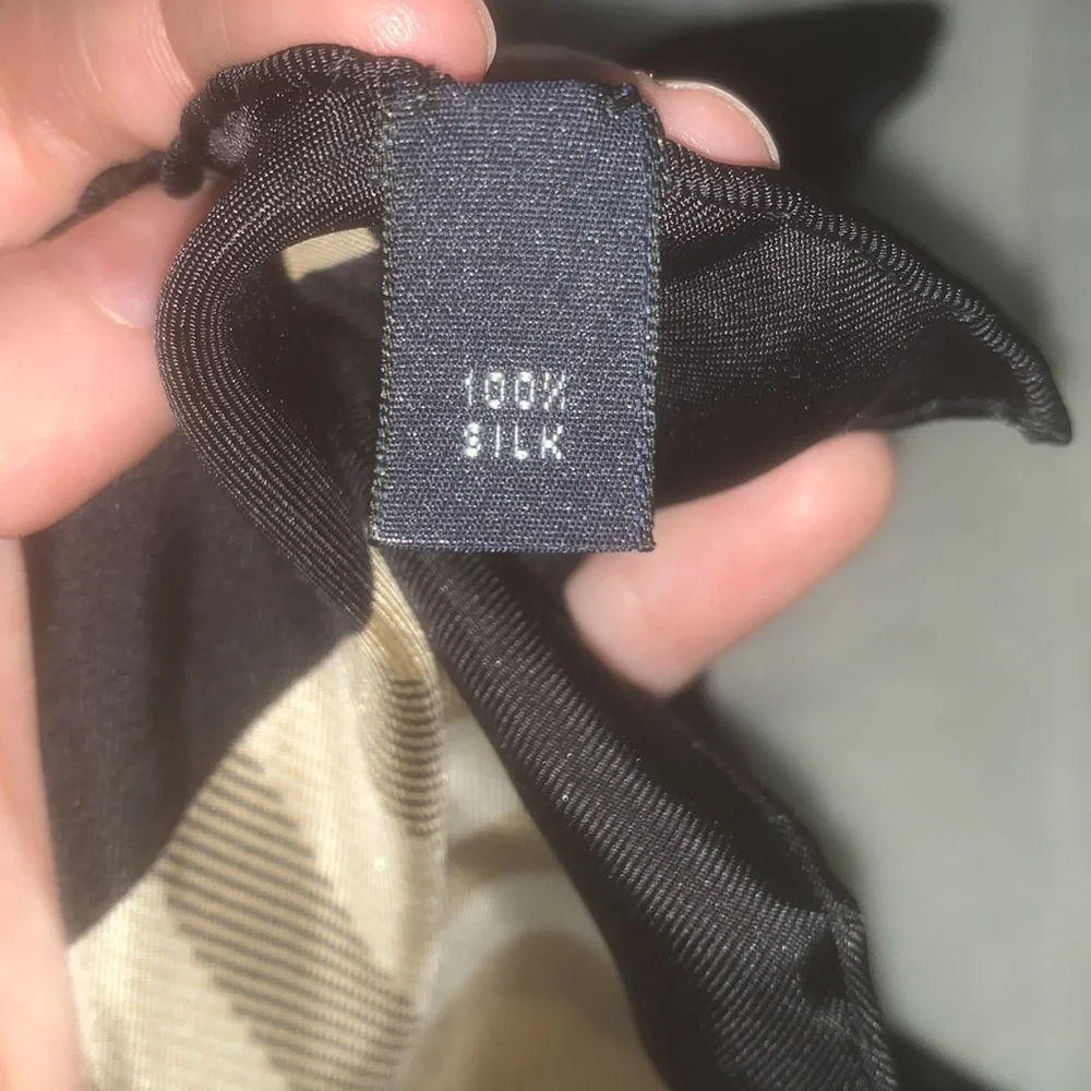 Authentic Burberry Nova Check silk scarf